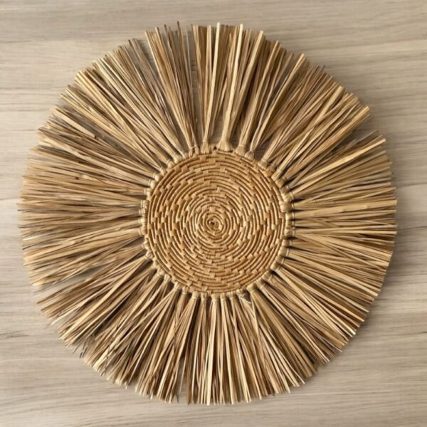 Mandala Orgânica Fibra Natural De Carnaúba - 60cm - Imagem 2