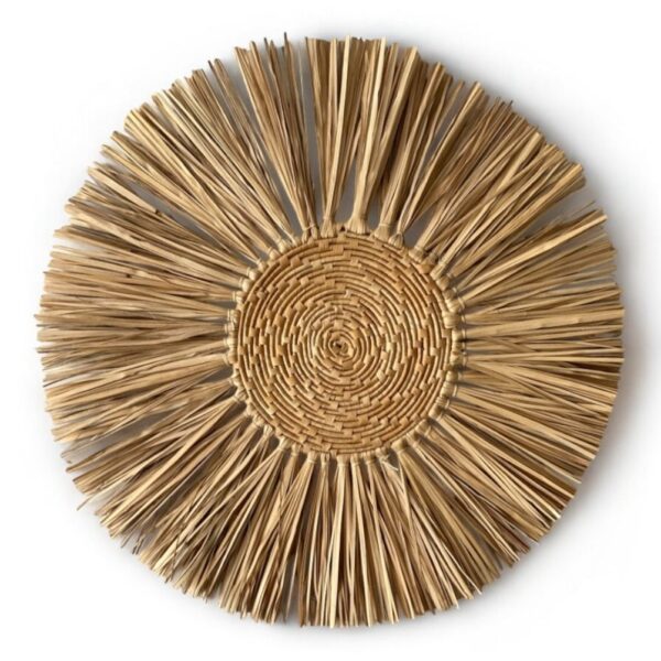 Mandala Orgânica Fibra Natural De Carnaúba - 60cm