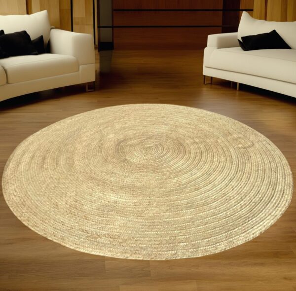Tapete De Palha Natural Redondo Decoração Boho Rústico - 3 metros