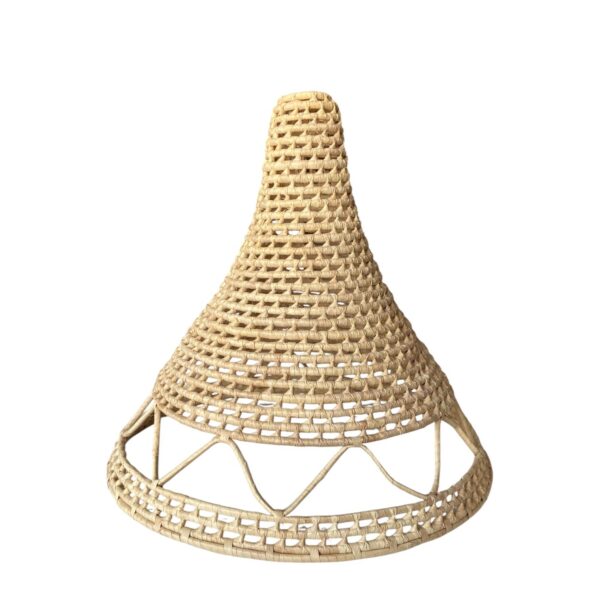 Luminária de Teto Pendente Dume 40x40 Boho em Fibra Natural